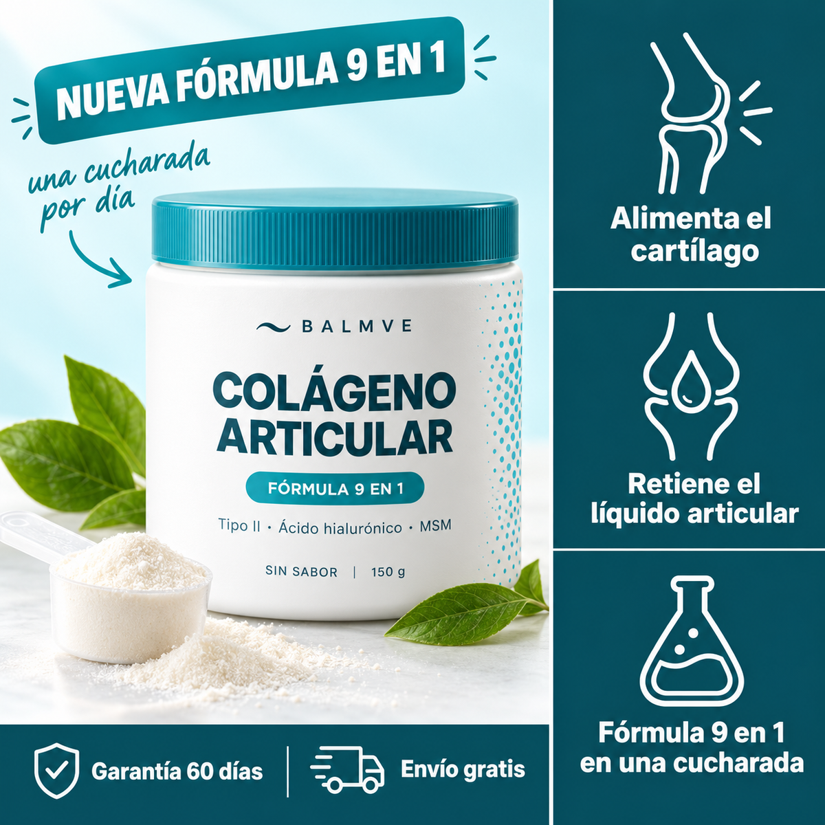 BALMVE - FORMULA 9 EN 1 PARA EL HUESO Y LAS ARTICULACIONES