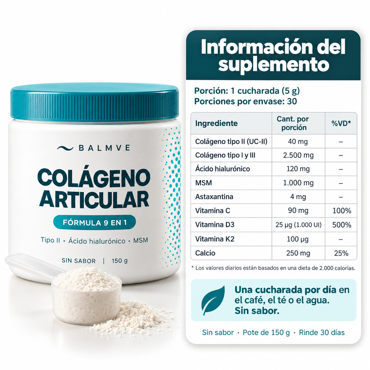 BALMVE - FORMULA 9 EN 1 PARA EL HUESO Y LAS ARTICULACIONES