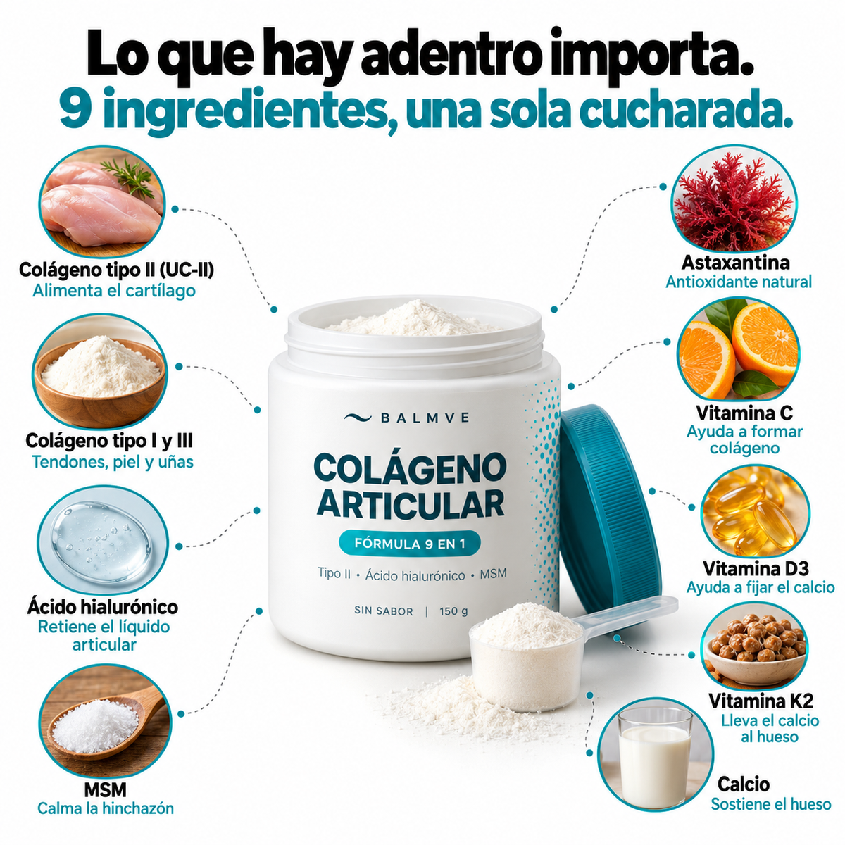 BALMVE - FORMULA 9 EN 1 PARA EL HUESO Y LAS ARTICULACIONES